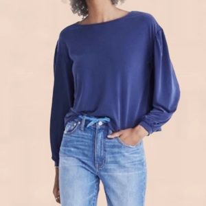 Madewell Blue Balloon Long Sleeve Shirt